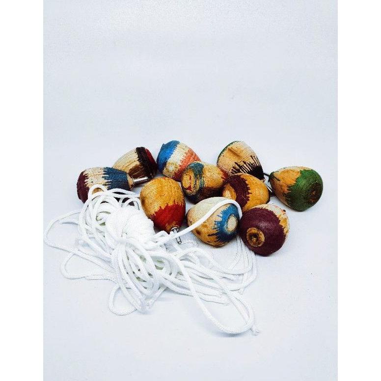 10PCS PANGGAL KAYU UKURAN BESAR / GANGSING KAYU / MAINAN JADUL / GANGSING TALI / .