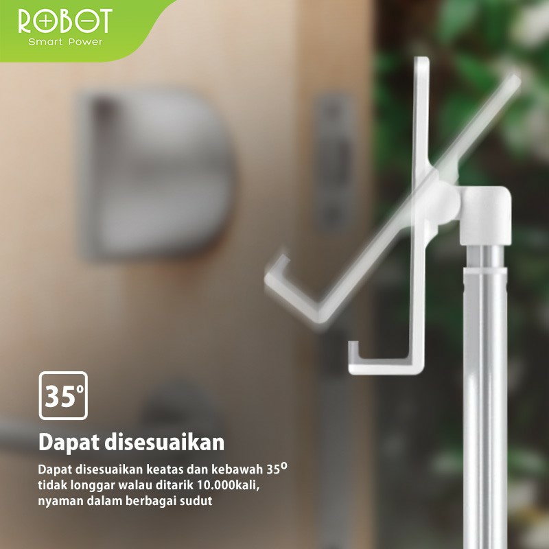 Stand Holder Adjustable ROBOT RT-US04 Dudukan HP Tablet Aluminium