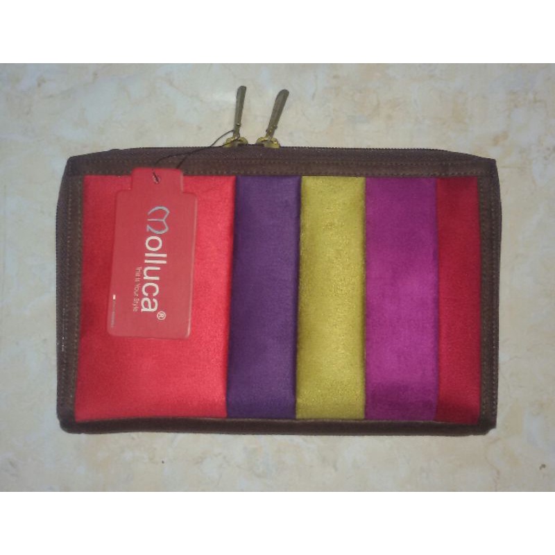 HPO Molluca/tas selempang suede bludru Dompet muat hp