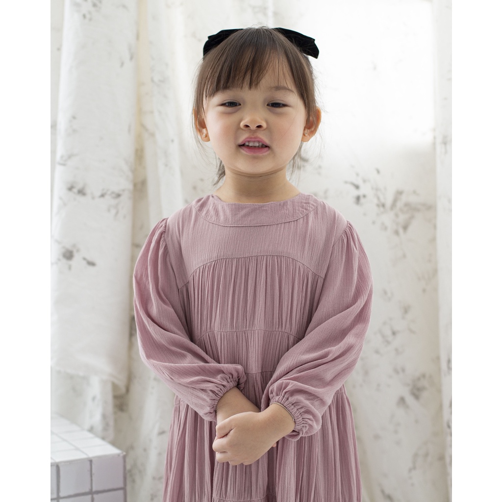 DORITA CRINKLE LONG DRESS | Dress Anak Crinkle | Dress Anak Kerut | Dress anak polos lengan panjang | Long dress anak | Gaun Anak | Arabian Dress Anak | Baju Pesta Anak | Baju Muslim Anak