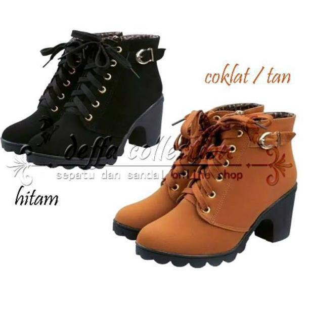PALING LARIS DFC SEPATU BOOTS WANITA HIGH HEELS - Boots & Ankle Boots Hak
