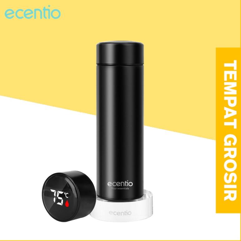SALE TERBATAS ecentio termos air panas mini 500ml stainless 304 LED tampilan suhu/botol minum termos