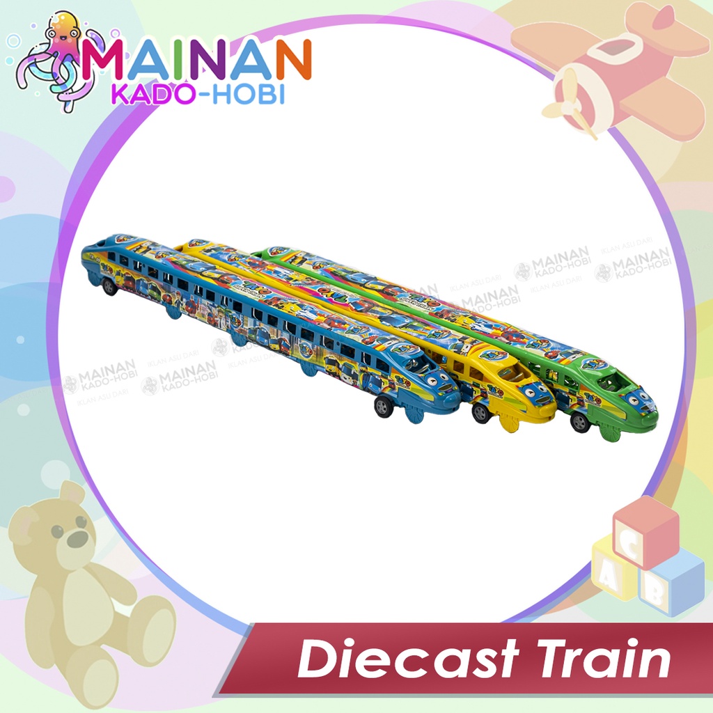 HADIAH ULANG TAHUN MAINAN ANAK DIECAST TRAIN KERETA CEPAT TAYO