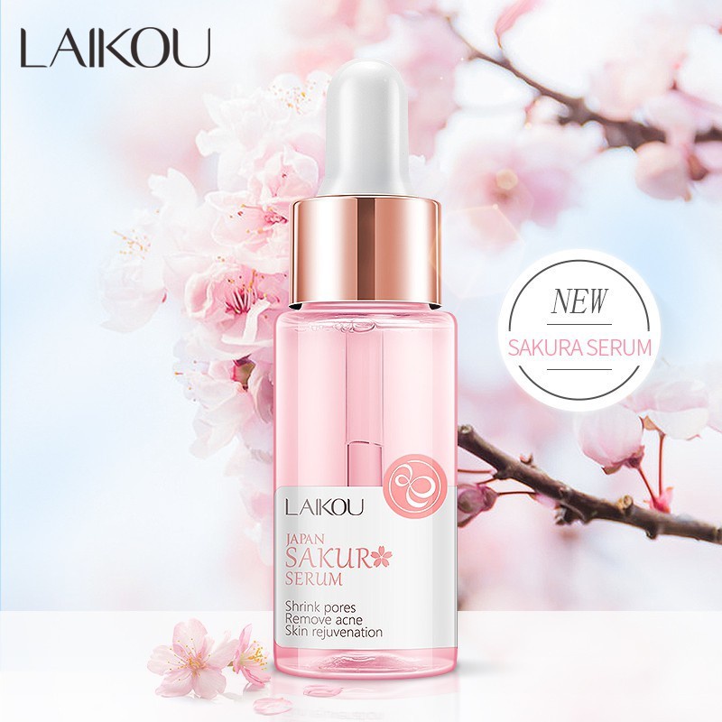 LAIKOU SERUM ESSENCE SAKURA JAPAN MENGECILKAN PORI-PORI WAJAH