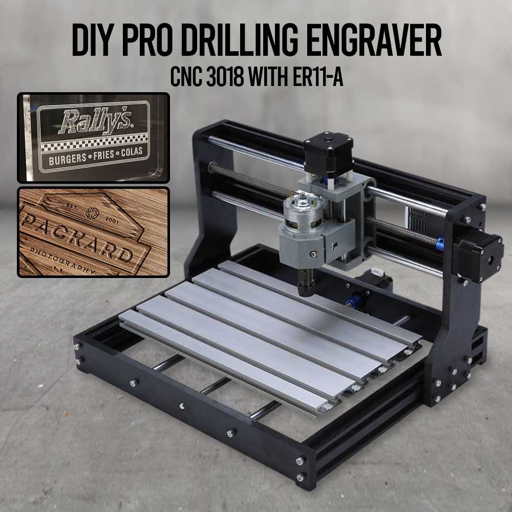 DIY Drilling Engraver CNC 3018 with ER11 MESIN CNC MINI GRBL CONTROL