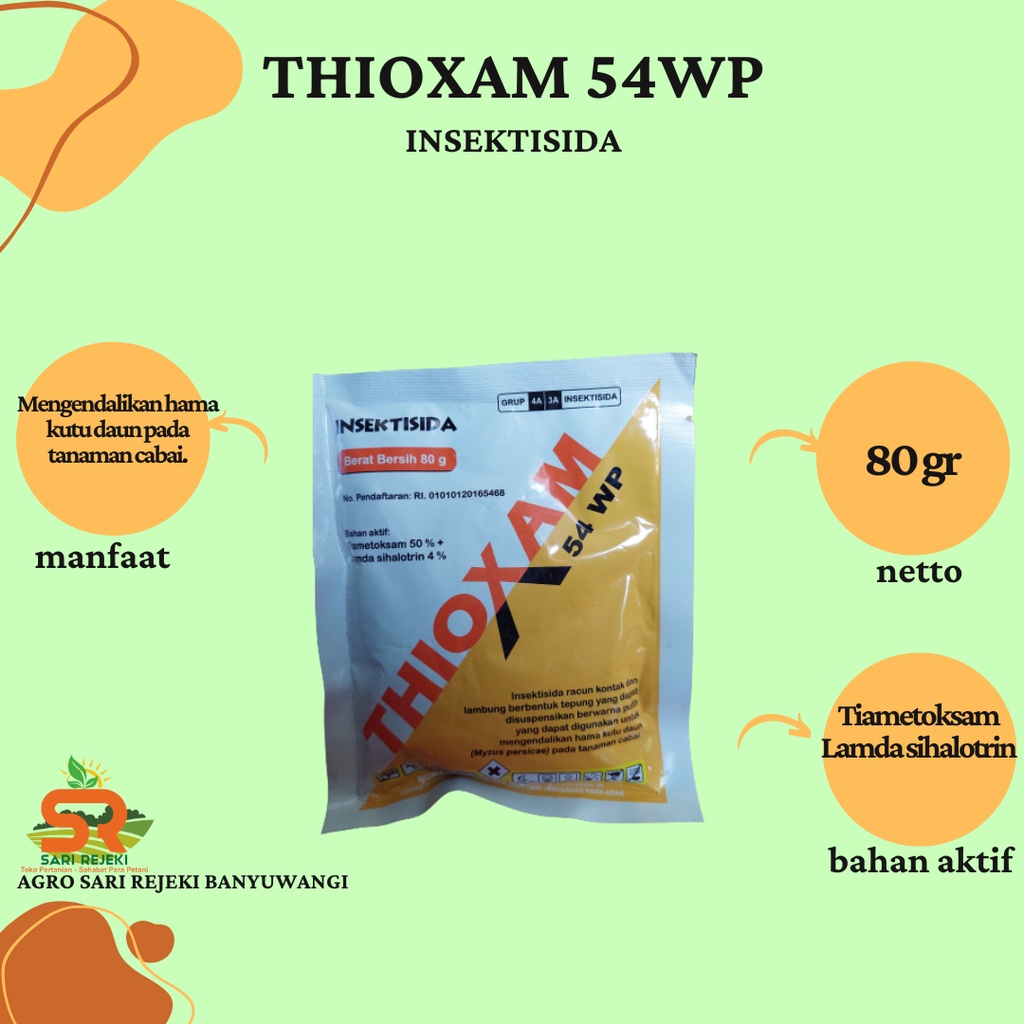 THIOXAM 54WP 80GRAM INSEKTISIDA TIAMETOKSAM