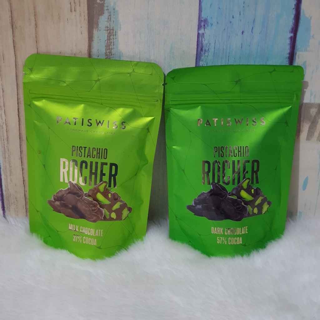 

COKLAT PATISWISS PISTACHIO ROCHER 80gr | HANDMADE CHOCOLATE TURKI