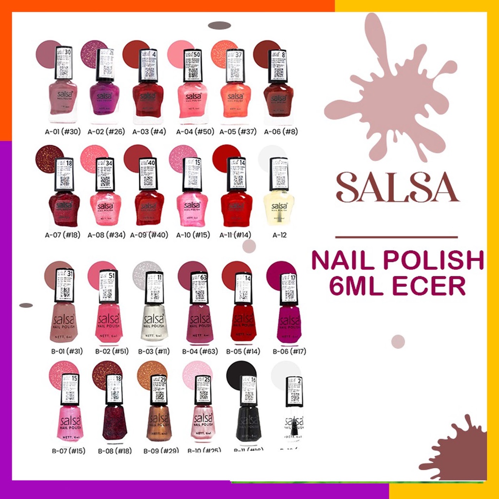 RANDOM // SALSA Peel Polish Indonesia / Kutek Halal Peel Off BPOM