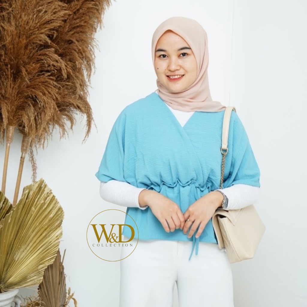 REBECCA Top Wolfis Halus / Atasan Blouse Wanita / Blouse Crop 02