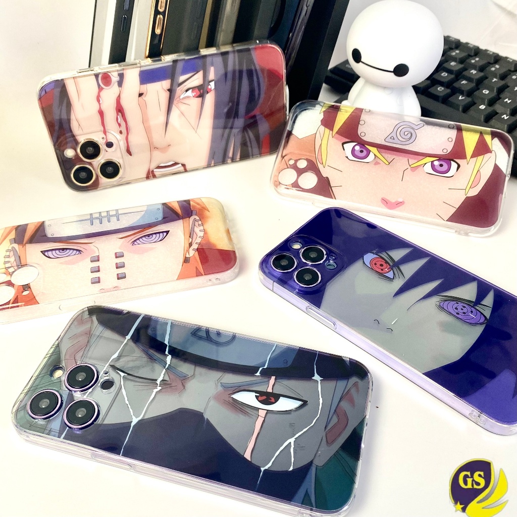 (2) NEW ! CASE KARAKTER NARUTO CASE ANIME IPHONE 12 13 PRO 12 13 PRO MAX 14 14 PLUS 14 PRO 14 PRO MAX