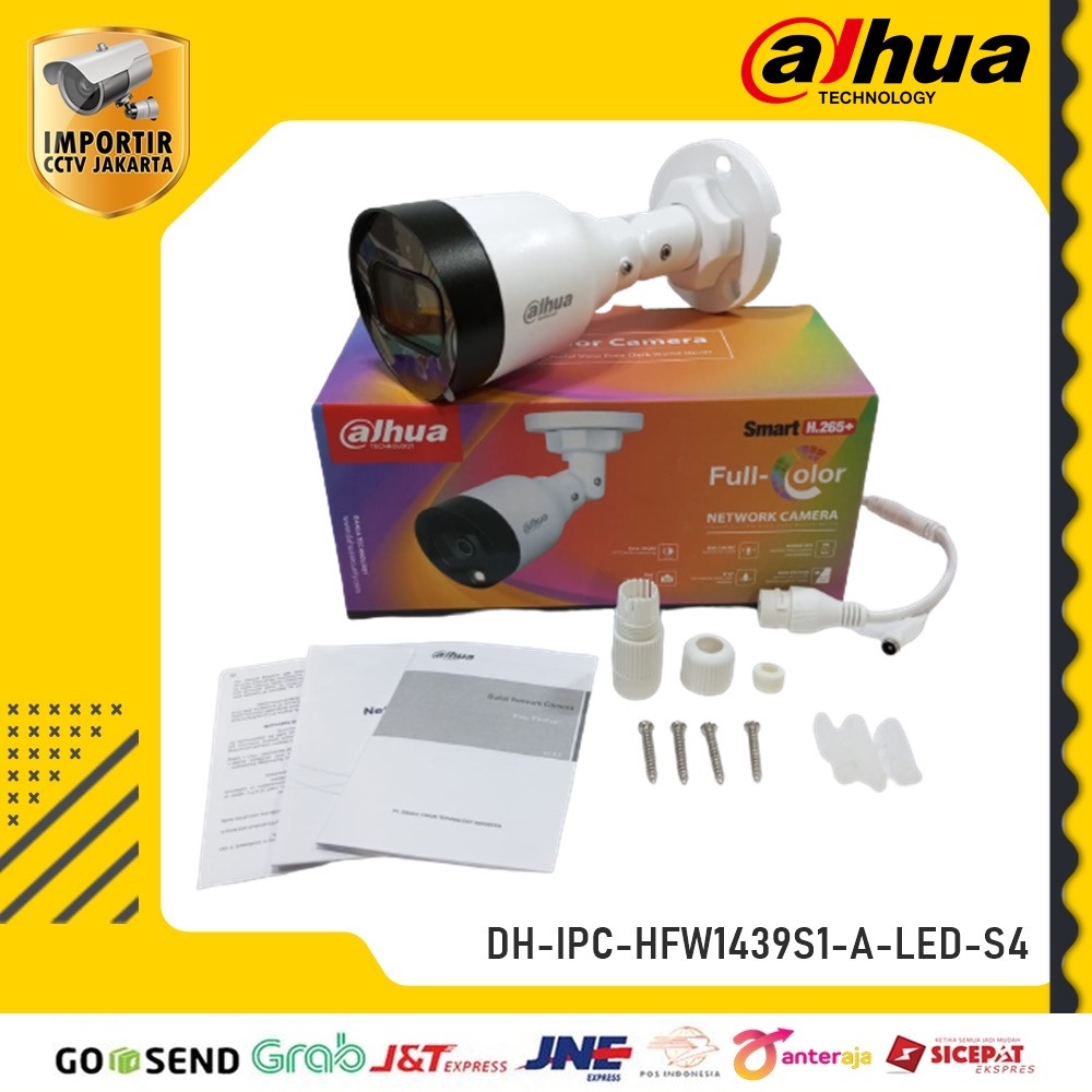 CCTV IP Cam DAHUA Fullcolor Built-in Mic 4MP Outdoor ICJ