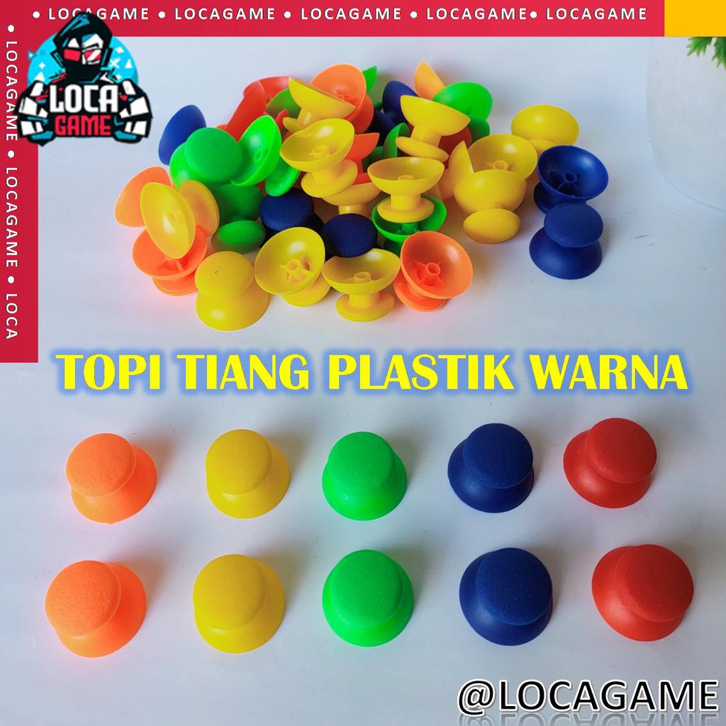 TOPI / JAMUR ANALOG TIANG PLASTIK WARNA LUBANG BESAR STICK STIK PS2 PS3