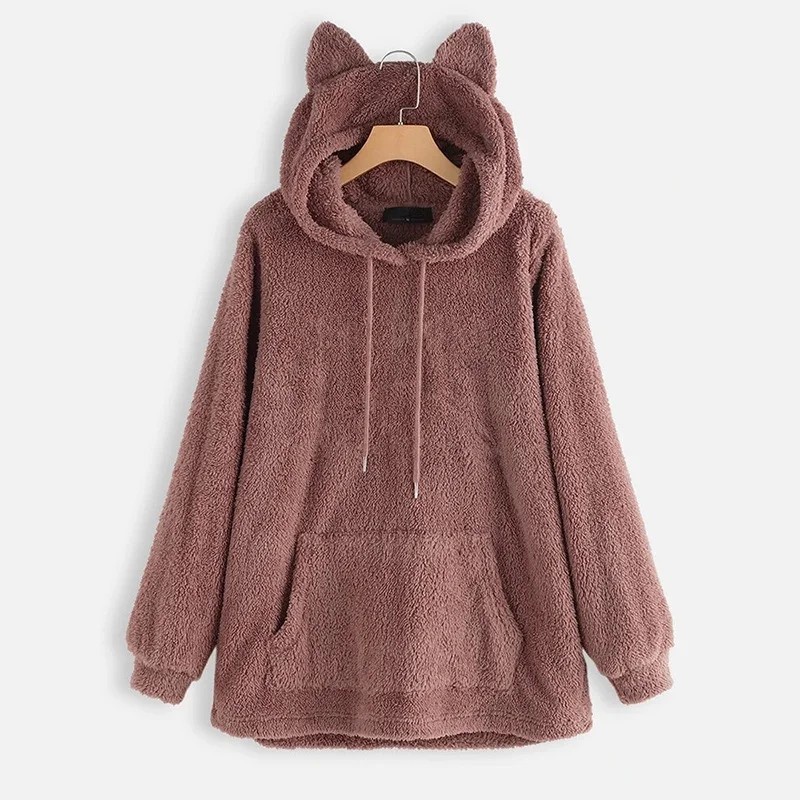 Sherva Wanita Hoodie Pull  & Bear - Jaket Sherva Terbaru