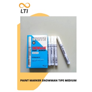 

Spidol Snowman Paint Marker Medium Tip WP-12 White Per Lusin BISA CAMPUR WARNA - HEMAT