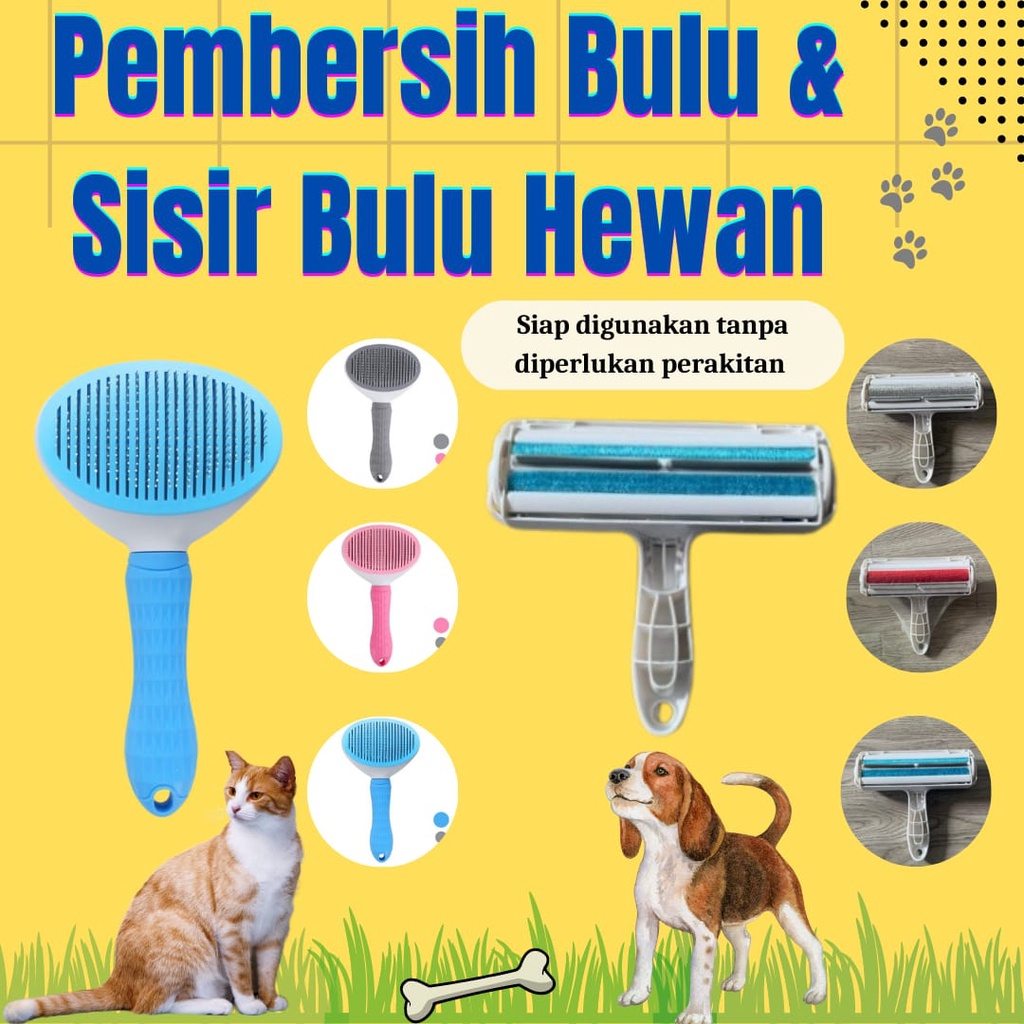 Pembersih Bulu Kucing &amp; Anjing Roller Pembersih Pakaian Bulu Hewan