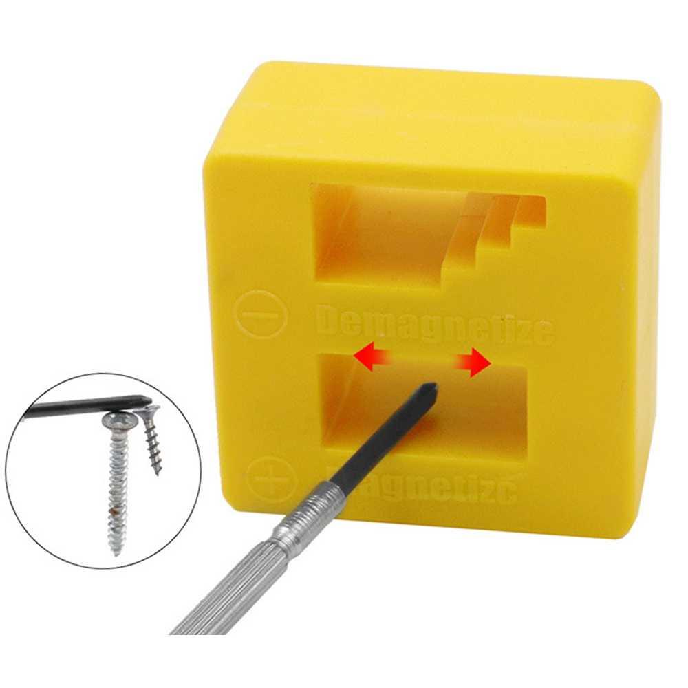 Penghilang Penambah Daya Magnet Obeng Magnetizer Demagnetizer - LZ079 - Yellow