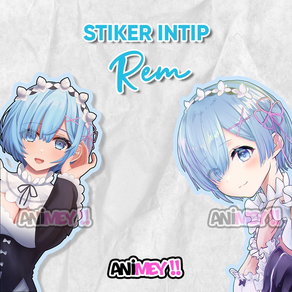 

Stiker Intip Samping Rem Re zero / stiker Anime Waterproof