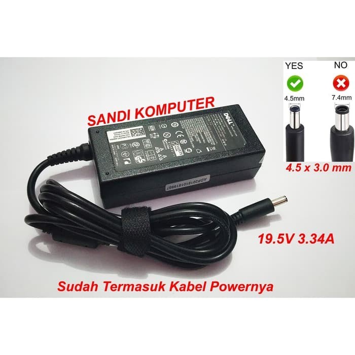 Charger Adapter Laptop Dell Vostro 3490 3491 3590 5391 5590 5490