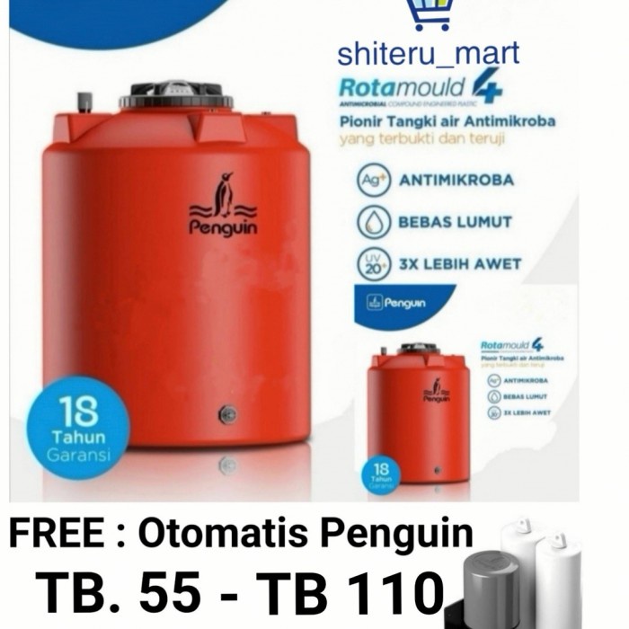 Terlaris Torn Tangki Air Penguin Toren Air Penguin Tb 32 Tb 55 Tb 70 Tb 110 Murah
