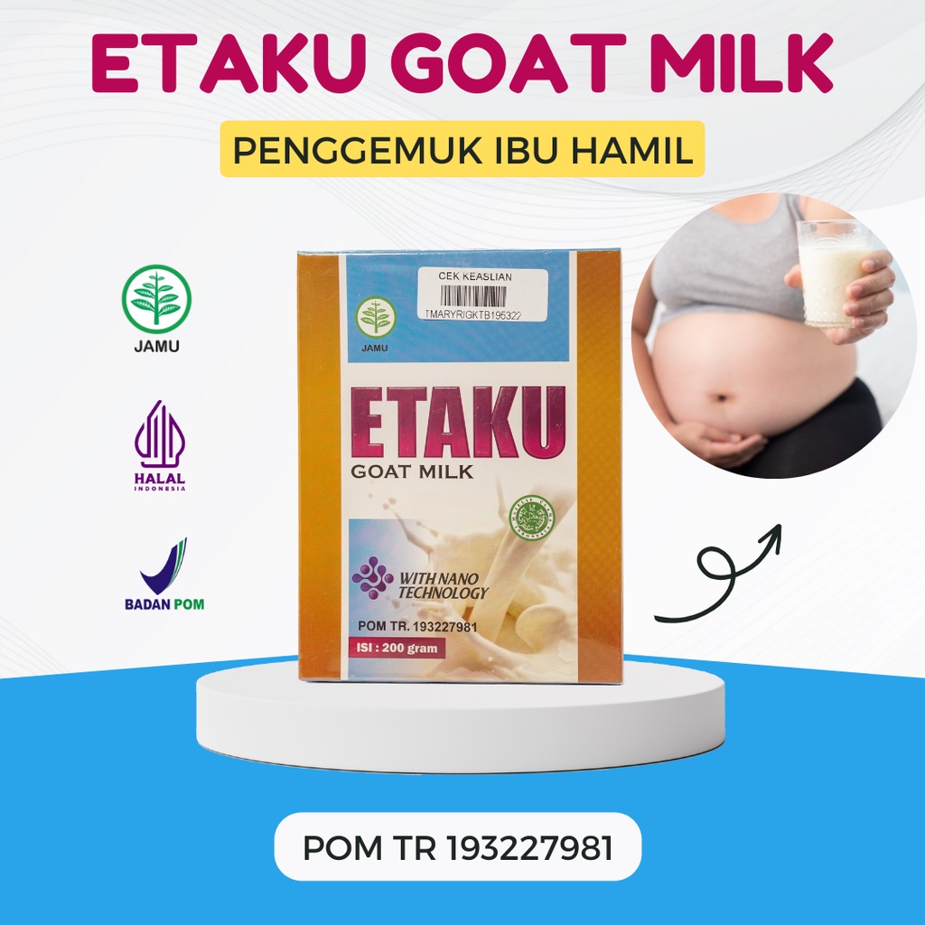 

ETAKU Susu Kambing Etawa Penggemuk Badan Ibu Hamil Penambah Nafsu Makan Ibu Hamil Kurus Cepat Gemuk