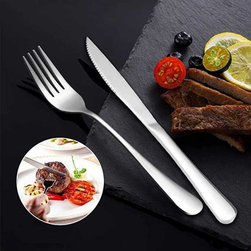 ROXY Pisau Makan Steak Knife Stainless Steel Comfortable Grip - 410S