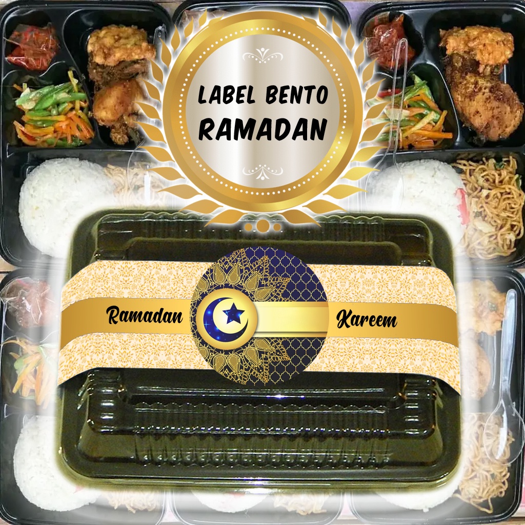 

RAMADAN 2-1 LABEL BENTO / LABEL NASI BENTO ULTAH ULANG TAHUN