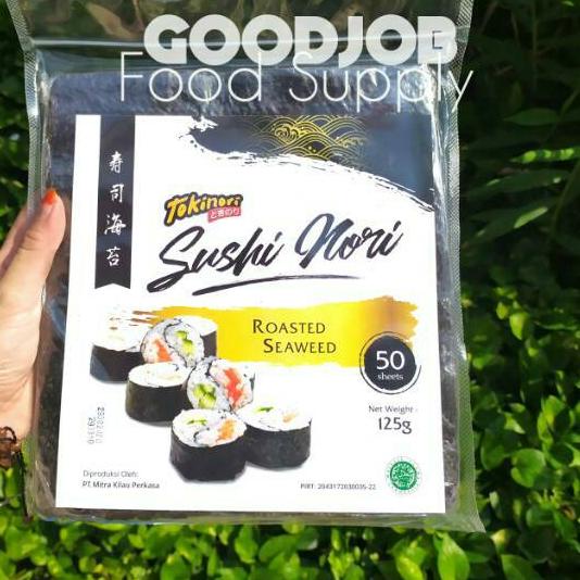 

☻ TOKINORI SUSHI HALAL 50's | Yakinori 50 Lembar | Rumput Laut untuk Sushi | Yaki Sushi Nori ✧