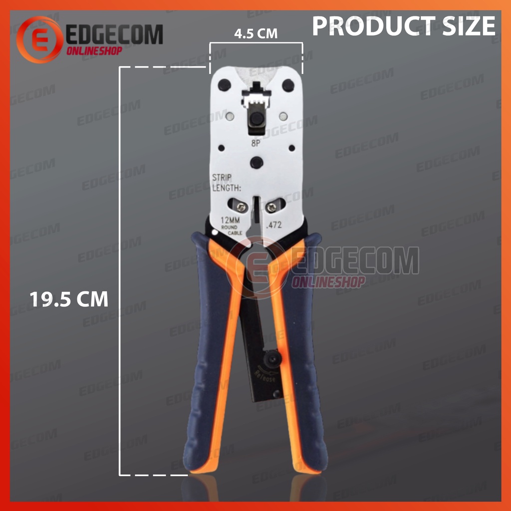 GOLDTOOL TANG KRIMPING / CRIMPING TOOL RJ45 8P CAT6 TTK-714