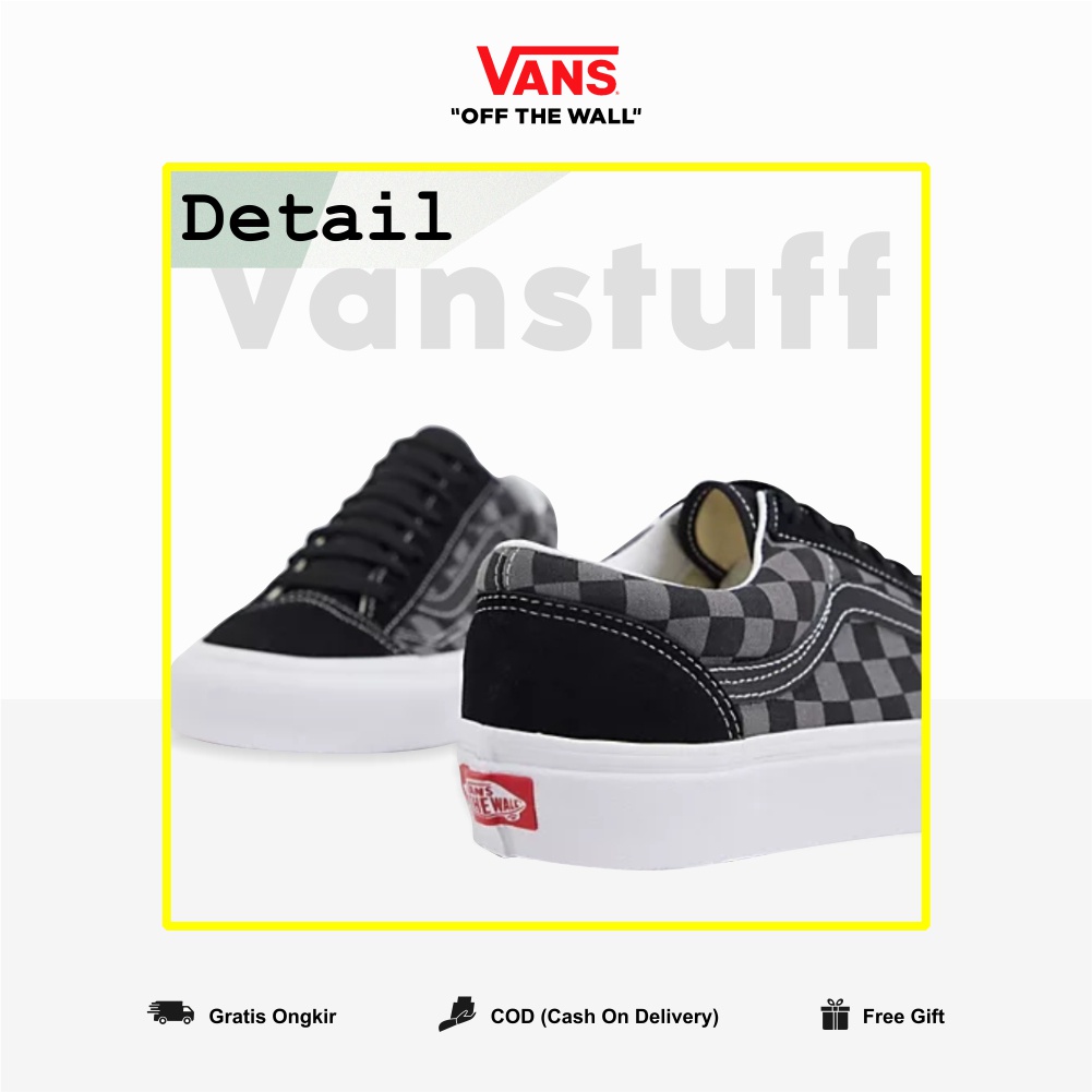 Vans Style 36 Decon Sf Pewter Checkerboard Black Grey Original 100% BNIBWT Global Market Authentic Guarated Cowo Couple Cream