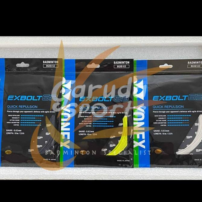 Senar Badminton Yonex Exbolt63 Senar Bulutangkis Yonex EXBOLT 63 SP