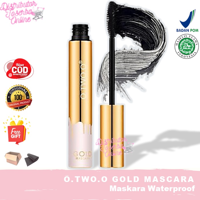 (Team Resmi) Maskara O.TWO.O Gold Ori Mascara Waterproof Long Lasting Curling/Maskara Pelentik