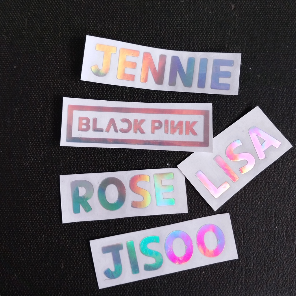 BLACKPINK STIKER HOLOGRAM / STICKER HOLOGRAM JENNIE JISOO LISA ROSE