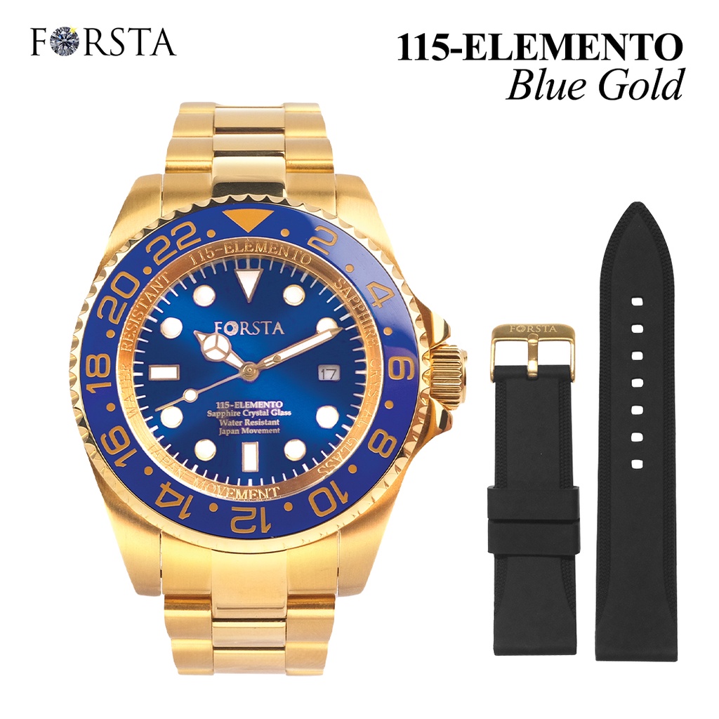 Jam Tangan Kesehatan Forsta 115 Elemento Blue Gold