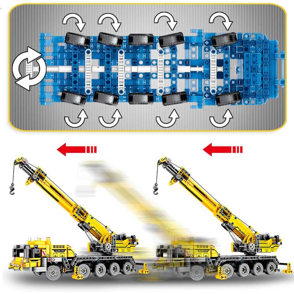 Sembo Building Blocks Mainan Mobil Mobilan Anak Engineering Bulldozer 841PCS - 701802