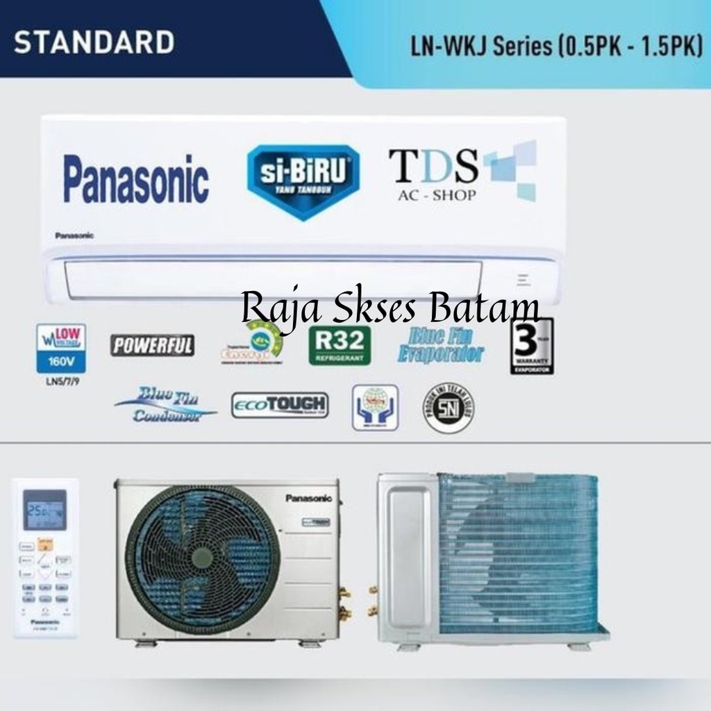 AC Panasonic si-BiRU CS/CU-LN9WKJ - Standard Low Voltage 1 PK - R32 BATAM