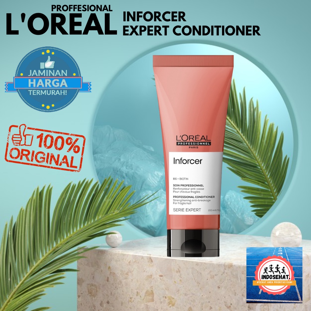 LOREAL Serie Expert Inforcer Conditioner - Kondisioner Nutrisi Perawatan Rambut Rusak Bercabang Patah 200 ml