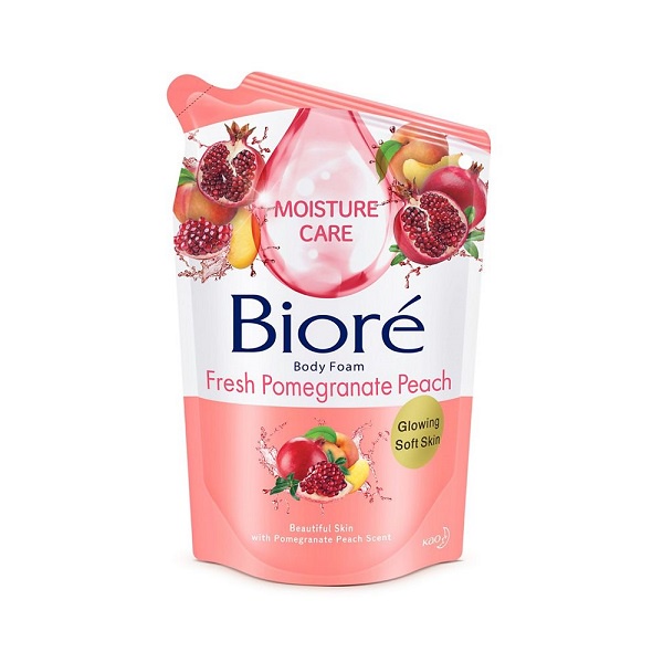 Promo Harga Biore Body Foam Beauty Fresh Pomegranate Peach 450 ml - Shopee