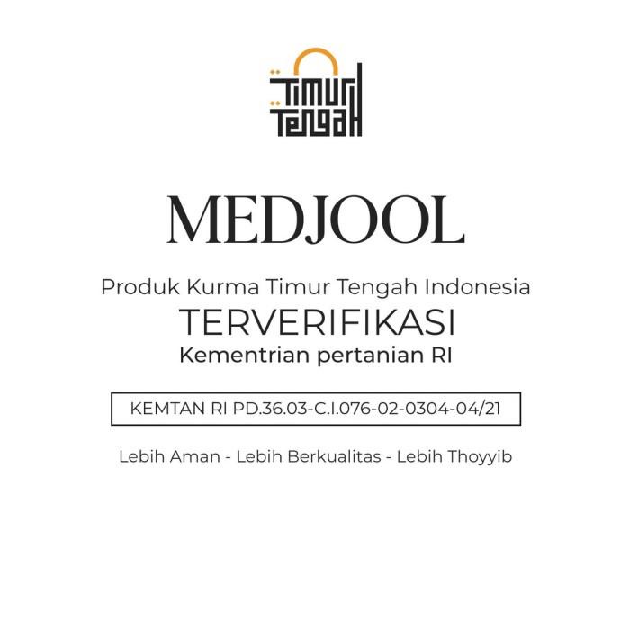

Timur Tengah Kurma Tunisia Tangkai/Medjool 500 gr Premium High Quality Best Seller