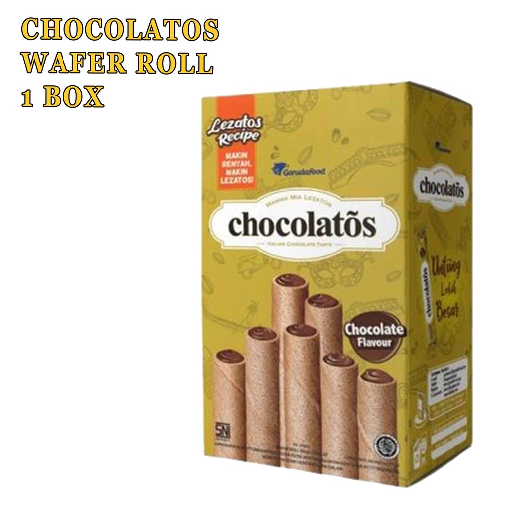 CHOCOLATOS WAFER ROLL 8,5g MIN 1 BOX 24pcs