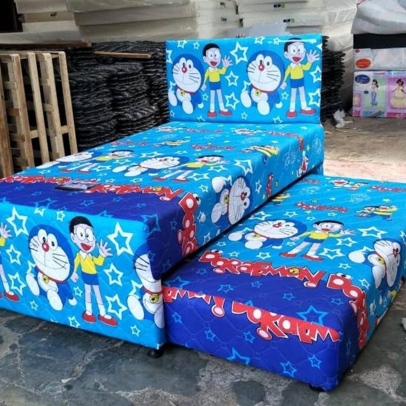 2 In 1 Springbed Anak Karakter / Kasur Sorong Anak