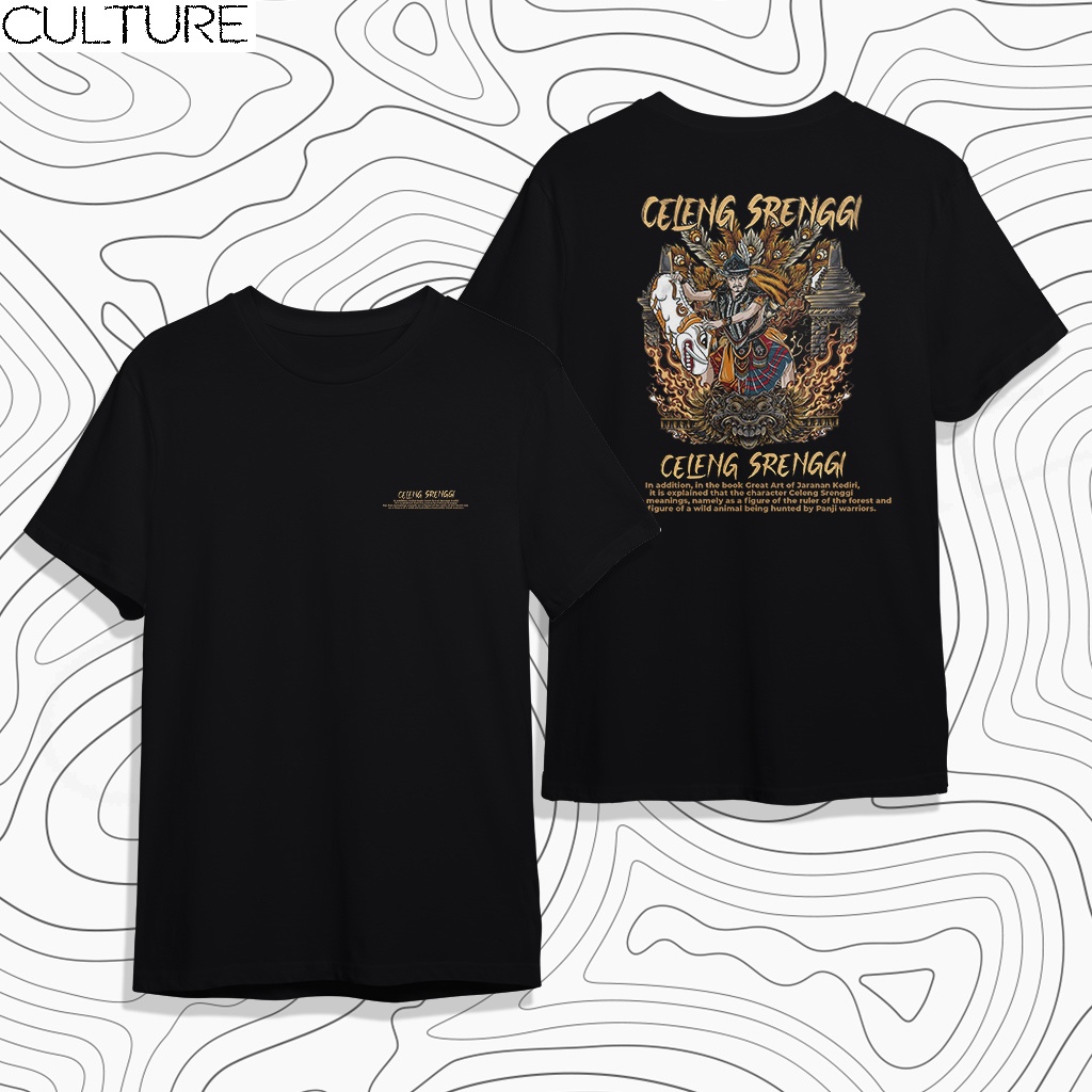 KAOS DISTRO INDONESIA CULTURE PRABU CELENG SRENGGI TSHIRT CULTURE
