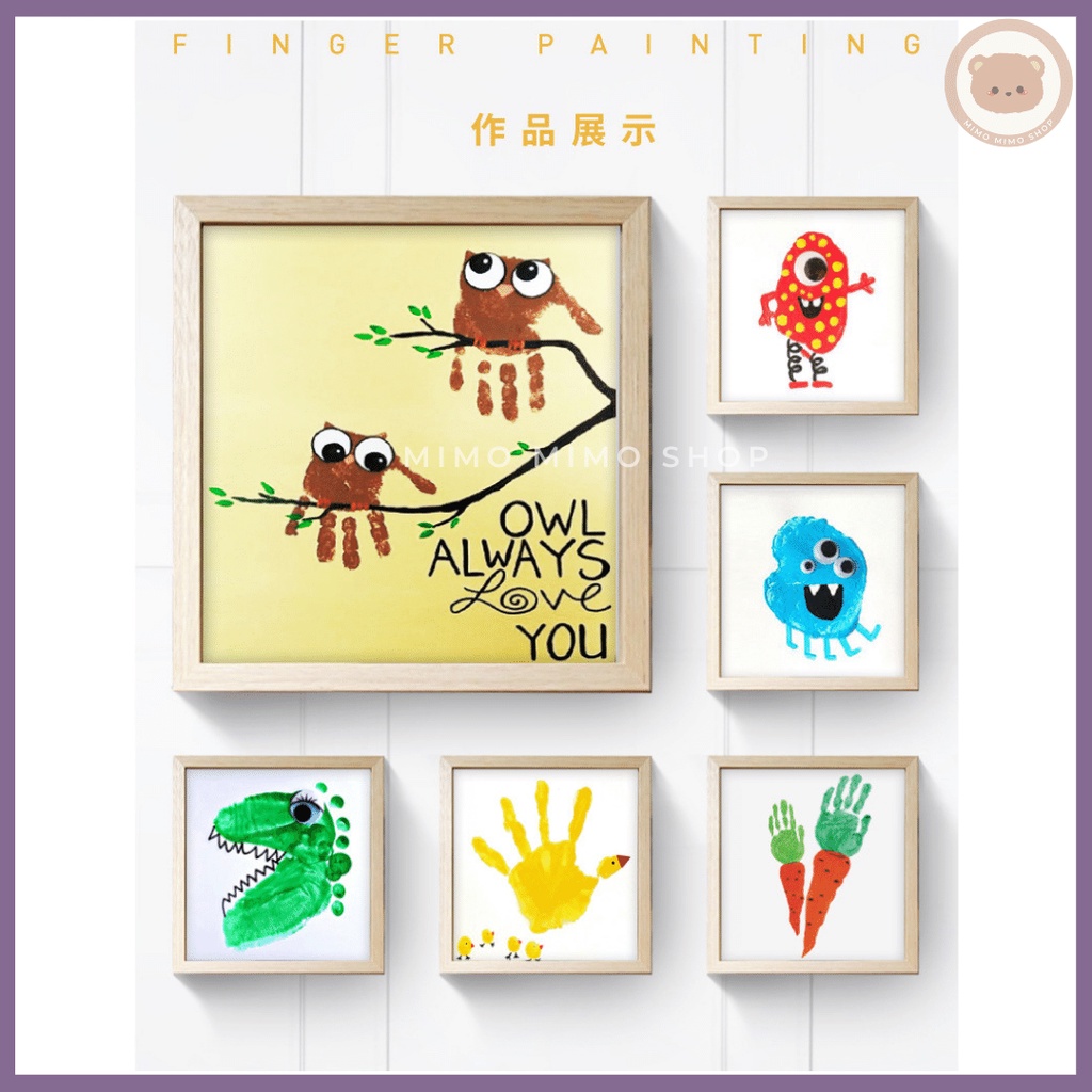 

mh FURO ANGEL FINGER PAINT WASHABLE CAT TANGAN WARNA NON TOXIC SET EDUKASI ANAK