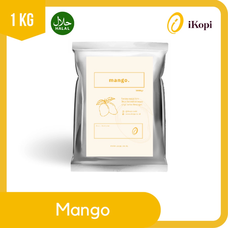 

Ikopi Powder Mango | Bubuk Minuman Rasa Mango 1 kg