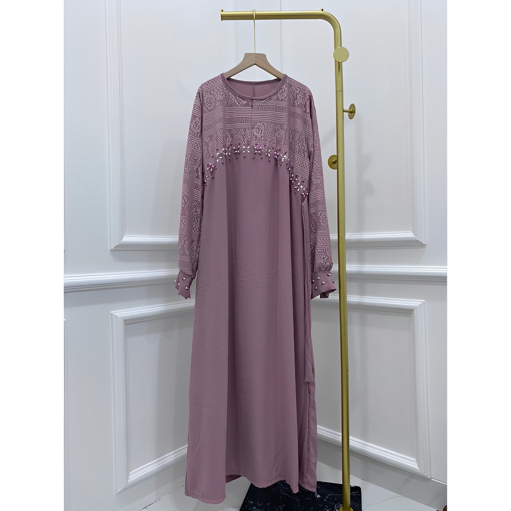 DUTA FASHION GAMIS CRINKLE LEBARAN PAYET MURAH POLOS MEWAH ACARA GROSIR JAKARTA PGMTA MODELLANO TESA