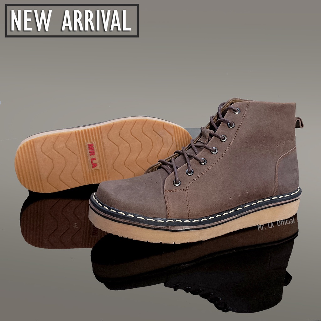 SEPATU PRIA BOOTS CASUAL KULIT ASLI SEPATU BOOTS FASHION COWOK KEREN SEPATU MOTOR BIKERS LAKI LAKI KULIT TERBARU KEKINIAN READY UKURAN JUMBO SIZE 38-46