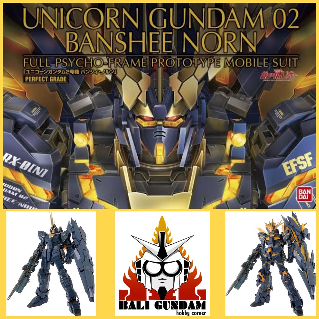 PG 1/60 RX-0[N] UNICORN GUNDAM 02 BANSHEE NORN Bali Gundam Hobby Corner Bandai Original