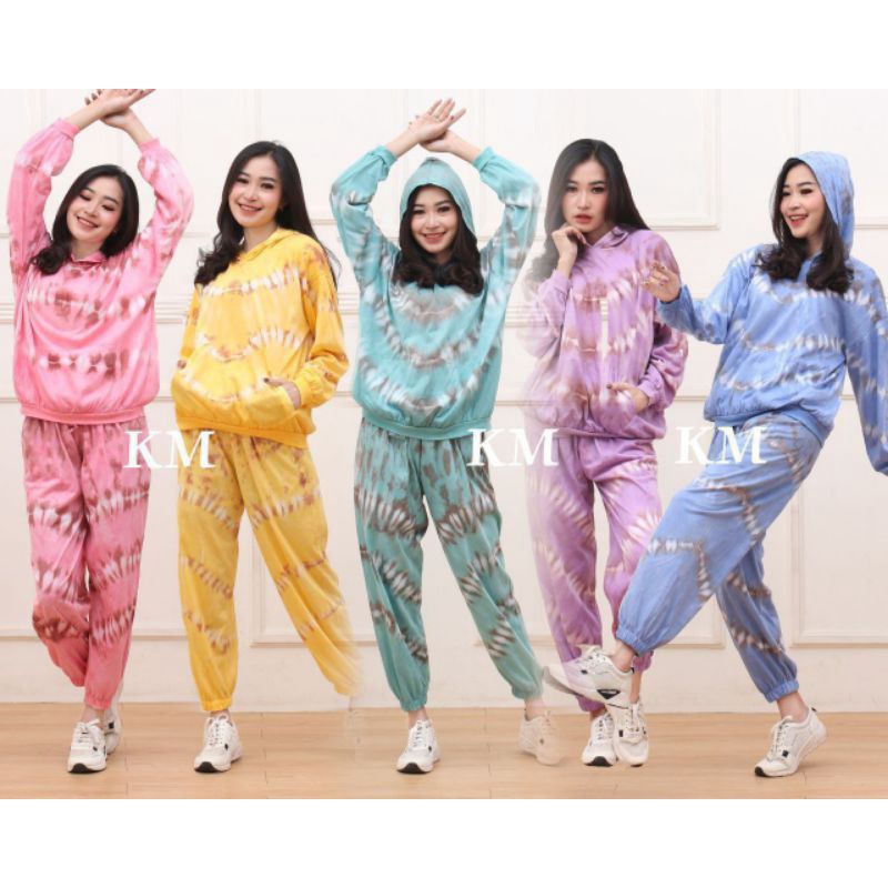 setelan hoodie wanita setelan kaos wanita lengan panjang
