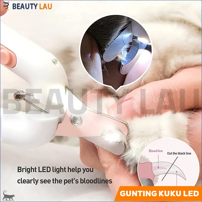 GUNTING KUKU KUCING ANJING PREMIUM + LED LIGHT + KIKIR KUKU KUCING PET NAIL CLIPPER PEMOTONG KUKU KUCING