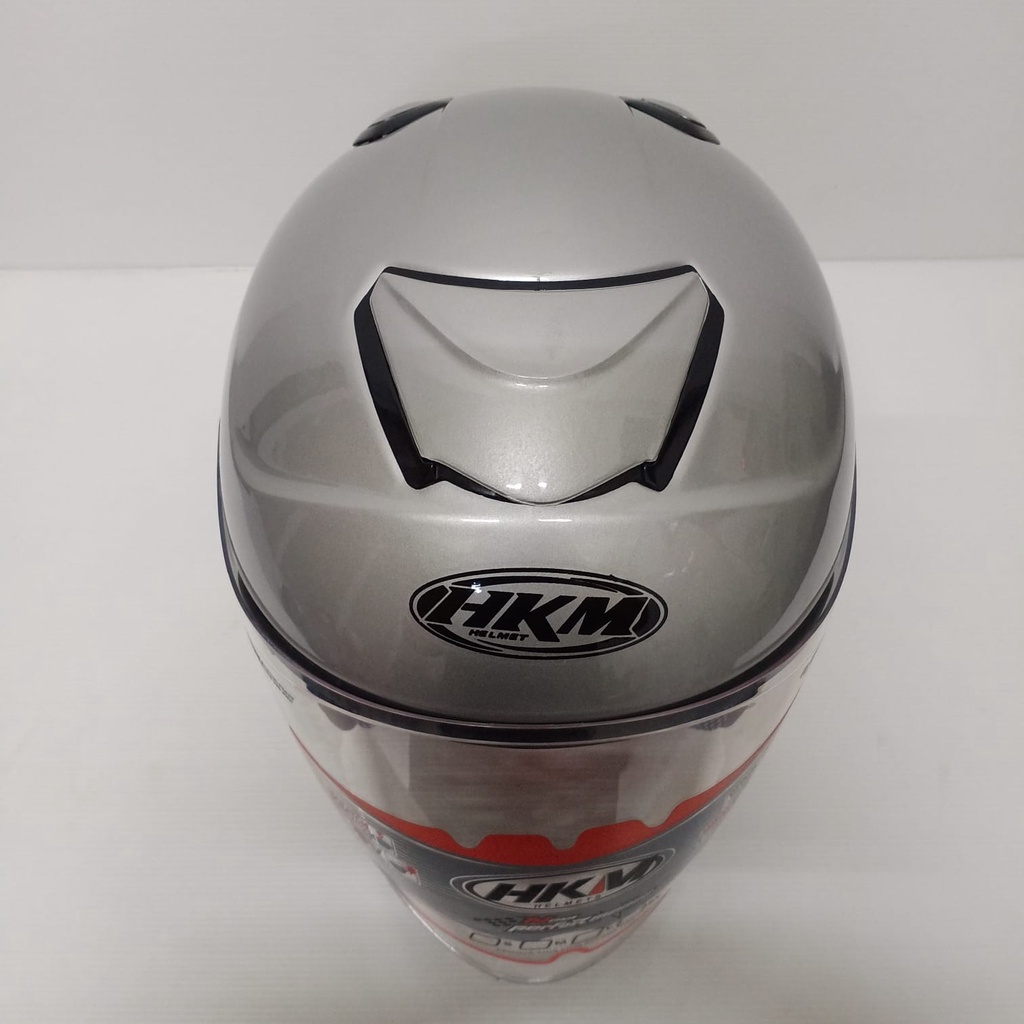 HELM KYOTO SOLID SILVER GLOSS HALF FACE SNI
