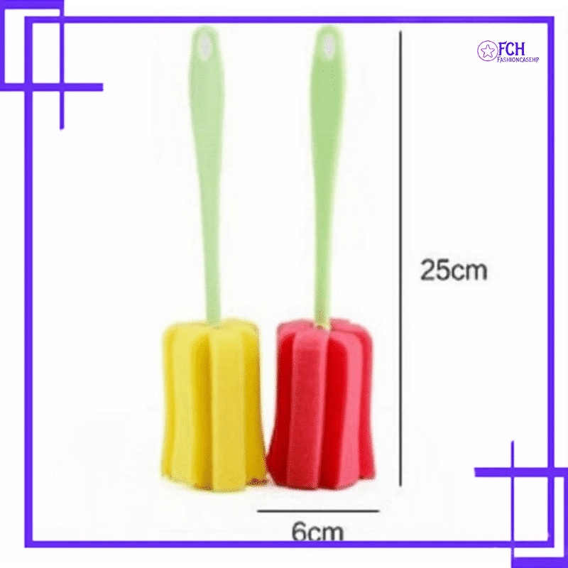 FCH-SPONS TONGKAT SIKAT PEMBERSIH BOTOL DAN GELAS / SIKAT BUSA DOT SUSU BAYI